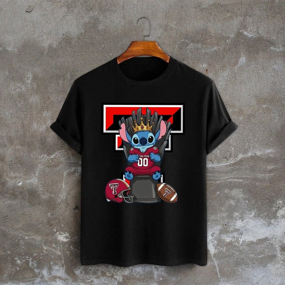 Texas Tech Red Raiders Stitch King NCAA Football TShirt